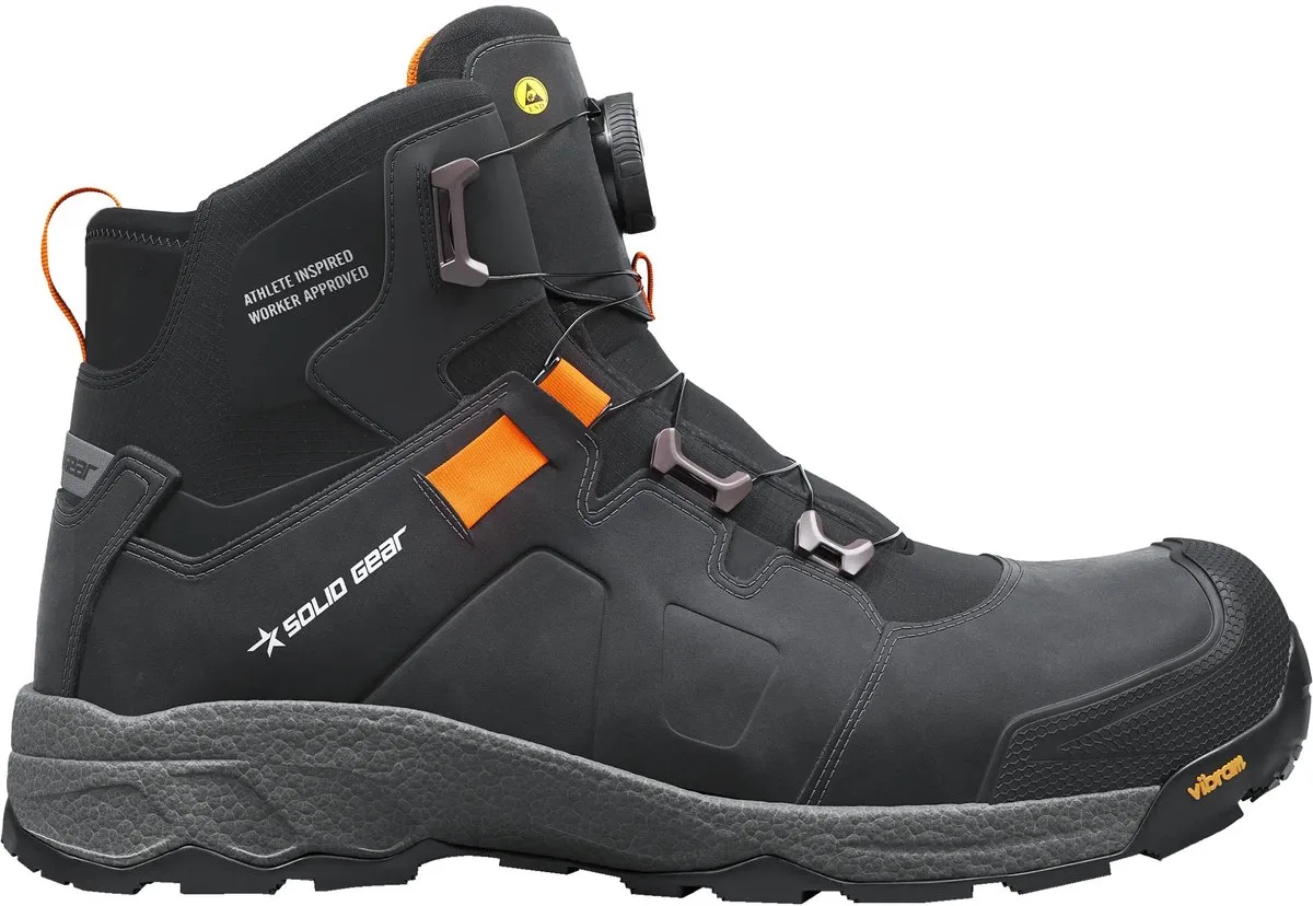 werkschoenen S3S Vapor 3 Mid van Solid Gear, Zwart – productafbeelding