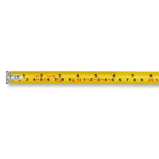 BM 100 cm+inch 19567 Rolmaat 5 m ABS van Stabila, Kleurloos – productafbeelding 3 van 5