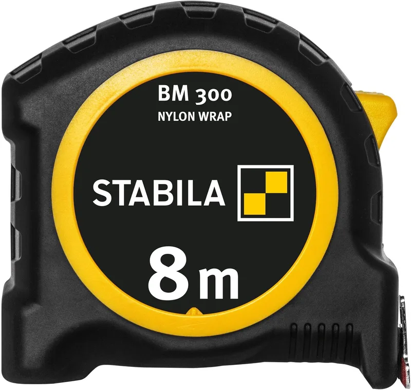 BM 300 (cm) 19574 Rolmaat 8 m ABS van Stabila, Kleurloos – productafbeelding 1 van 6