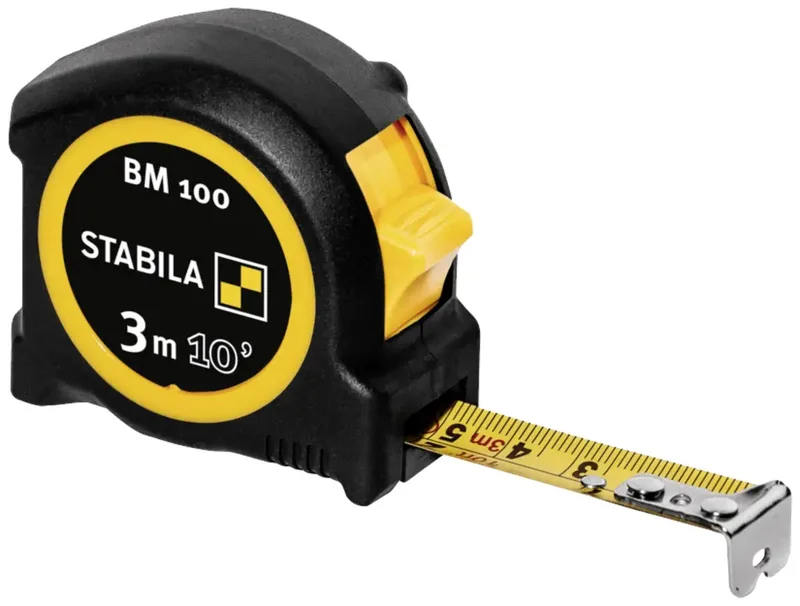 BM100cm+inch 19569 Maßband 3 m ABS by Stabila – product image 1 of 5