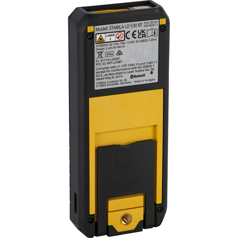 LD 530 BT Laser-Entfernungsmesser Bluetooth 200 m van Stabila – productafbeelding 2 van 4
