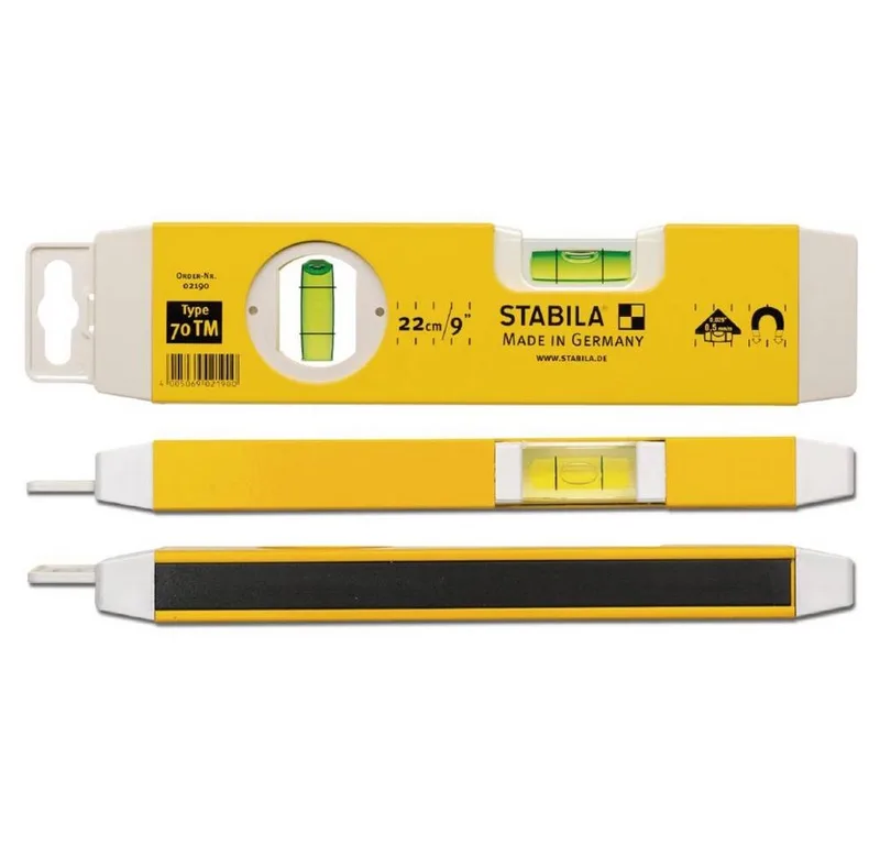 Magnetische waterpas 70TM 25cm 02190 van Stabila, Kleurloos – productafbeelding 2 van 5
