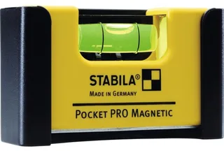 Pocket PRO Magnetic Waterpas - Compact & Precisie van Stabila, Zwart – productafbeelding 1 van 4