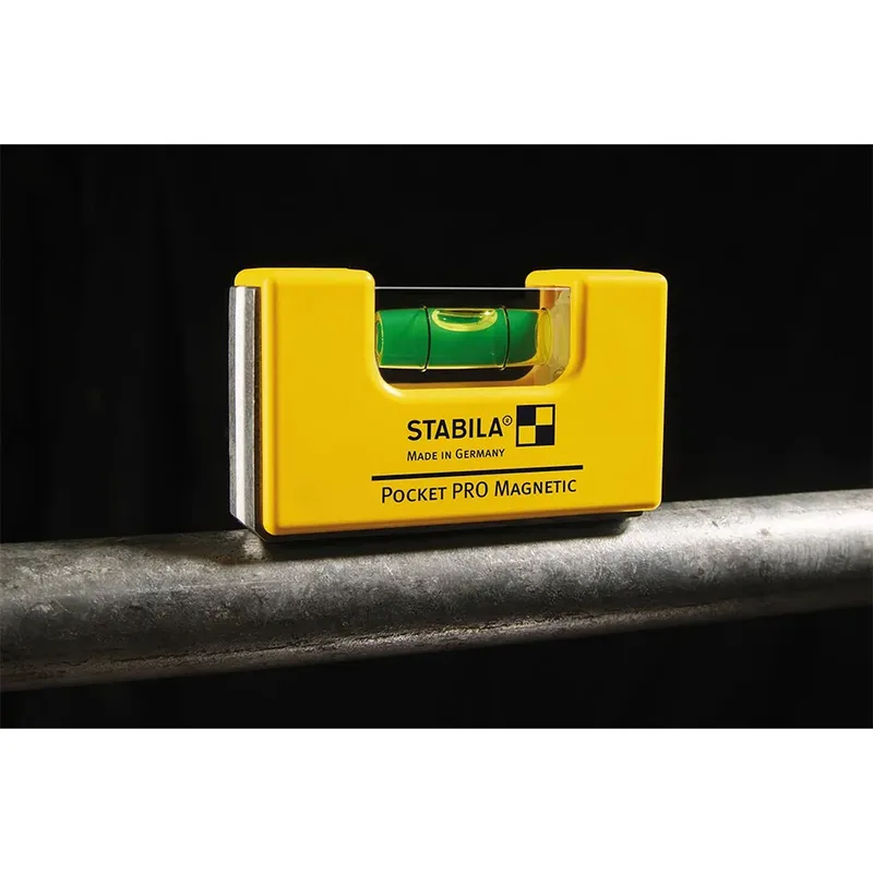 Pocket PRO Magnetic Waterpas - Compact & Precisie van Stabila, Zwart – productafbeelding 3 van 4