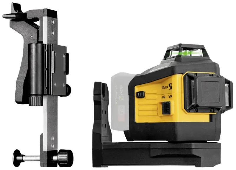 STABILA 12-V-System Kreuzlinienlaser LAX 600 G, selbstnivellierend, 3 x 360° grüne Laserlinien, max. Reichweite: 40 m, Tragekoffer, Universal- und Wandhalterung (ohne Akku und Ladegerät) by Stabila – product image 3 of 3