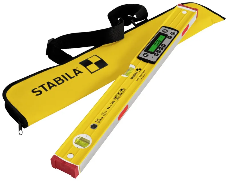 Stabila 19823-ISO Digitale Wasserwaage kalibriert (ISO) mit Magnet, mit Rutschstopper, inkl. Tasche 61 cm 0.5 mm/m by Stabila – product image