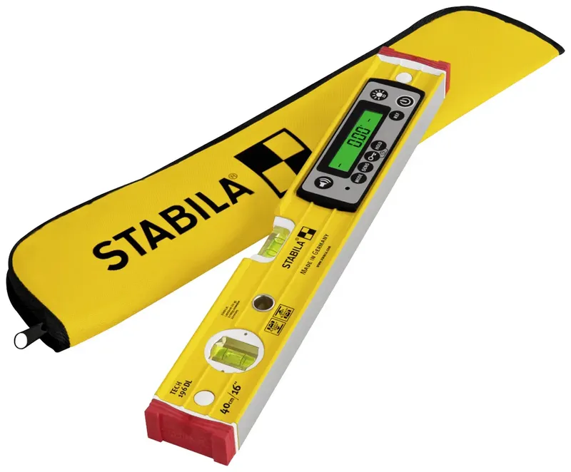 Stabila 19830-ISO Digitale Wasserwaage kalibriert (ISO) mit Rutschstopper, inkl. Tasche 40 cm 0.5 mm/m de Stabila – image du produit