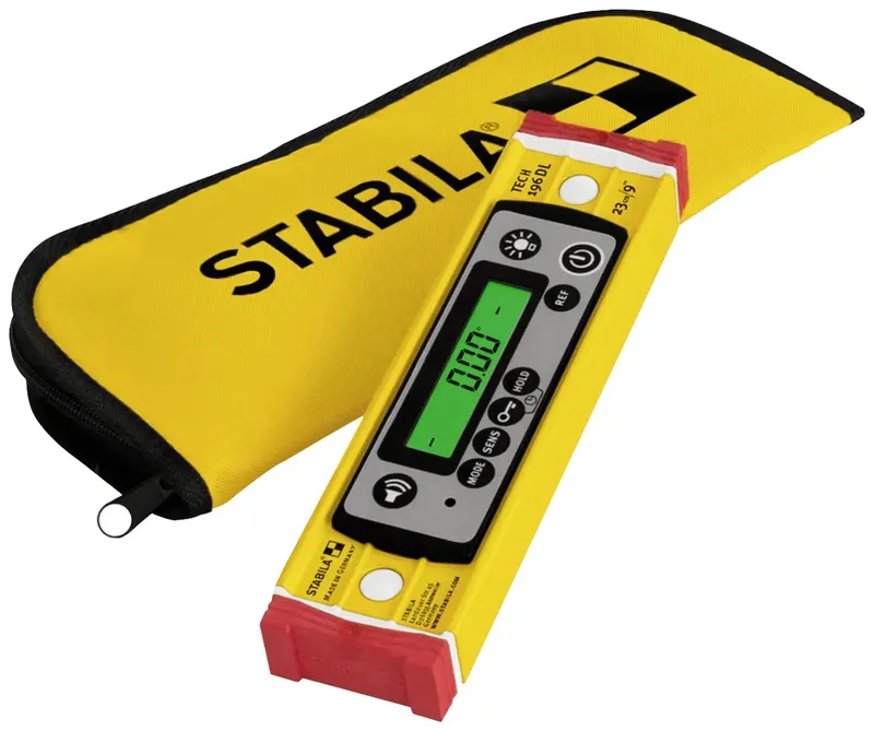 Stabila 19831-ISO Digitale Wasserwaage kalibriert (ISO) mit Rutschstopper, inkl. Tasche 23 cm 0.5 mm/m by Stabila – product image