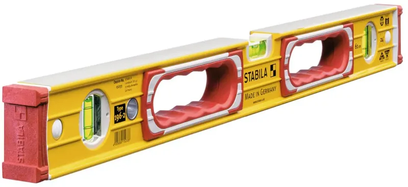 Type 196-2 17209 Leichtmetall-Wasserwaage mit Rutschstopper 200 cm 0.50 mm/m de Stabila – image du produit 3 sur 3