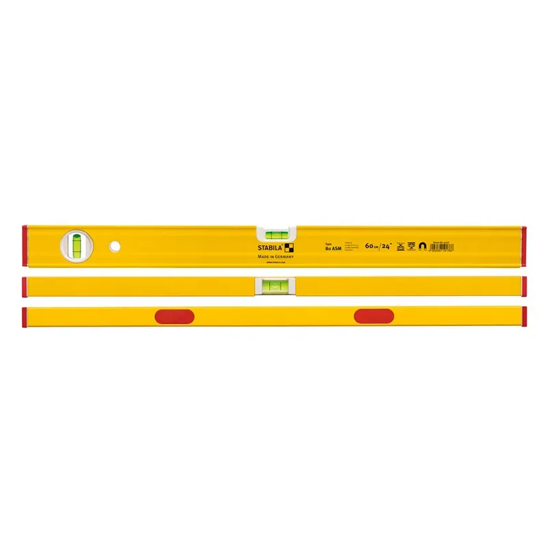 Type 80ASM 19181 Metalen waterpas Incl. magneet 120 cm by Stabila, Kleurloos – product image 2 of 5