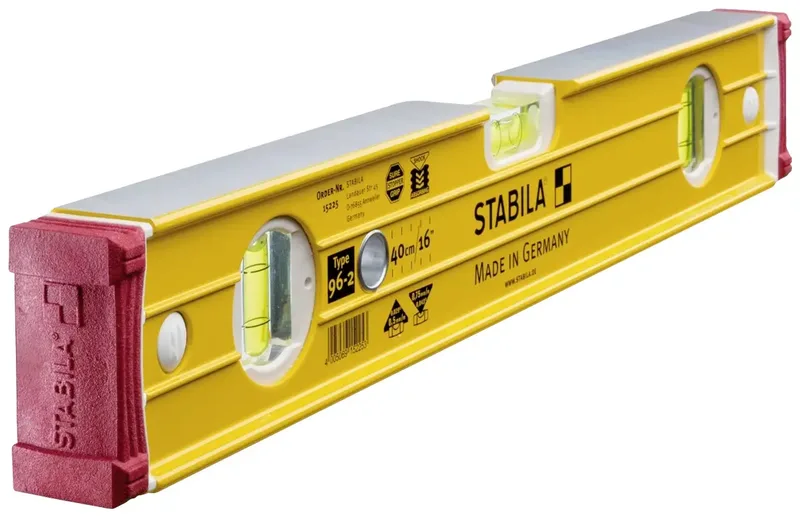 Type 96-2, 40 cm 15225-ISO Leichtmetall-Wasserwaage kalibriert (ISO) 40 cm 0.5 mm/m by Stabila – product image