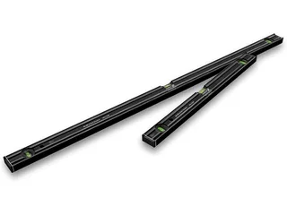 Wasserwaage 80AS-2 Set Dark Shadow, (2 St., 60 cm, 120cm), Aluminium by Stabila, Black – product image 1 of 5