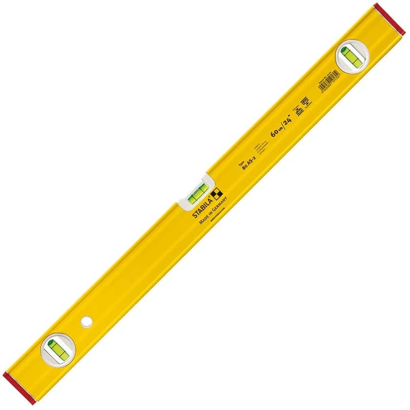 Waterpas 80AS-2 Blok, 2V1H libel, 80 cm de Stabila, Kleurloos – image du produit