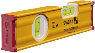 Waterpas 80AS Blok, 20 cm super klein en compact maar wel nauwkeurig! Echt een Must Have! fra Stabila, Kleurloos – produktbillede 1 af 3