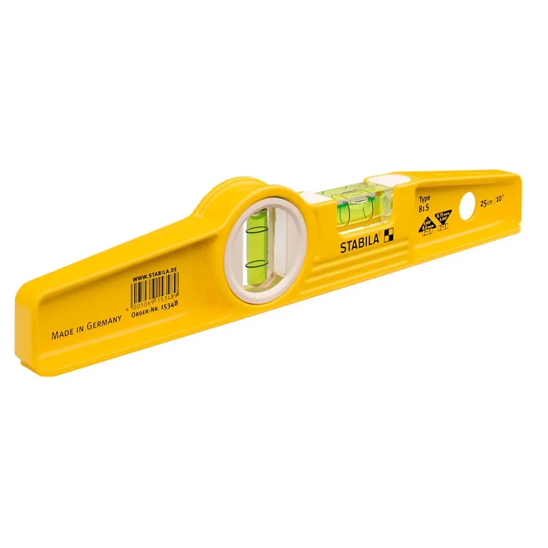 Niveau à Bulle Torpille 81 S Avec étui De Ceinture 25cm de Stabila, Jaune – image du produit 2 sur 5