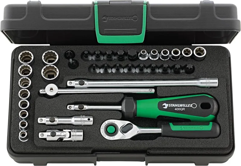 Stahlwille 40D/40TX/44KTX/32/6QR Steckschlüsselsatz 1/4 (6.3 mm) 96010120 von Stahlwille – Produktbild