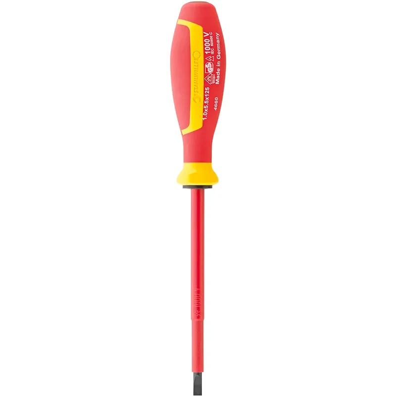 Drall⁺ 4660 Vde 1x5.5 Mm 125 Mm Elektrisch Geïsoleerd Platte Schroevendraaier fra Stahlwille – produktbillede