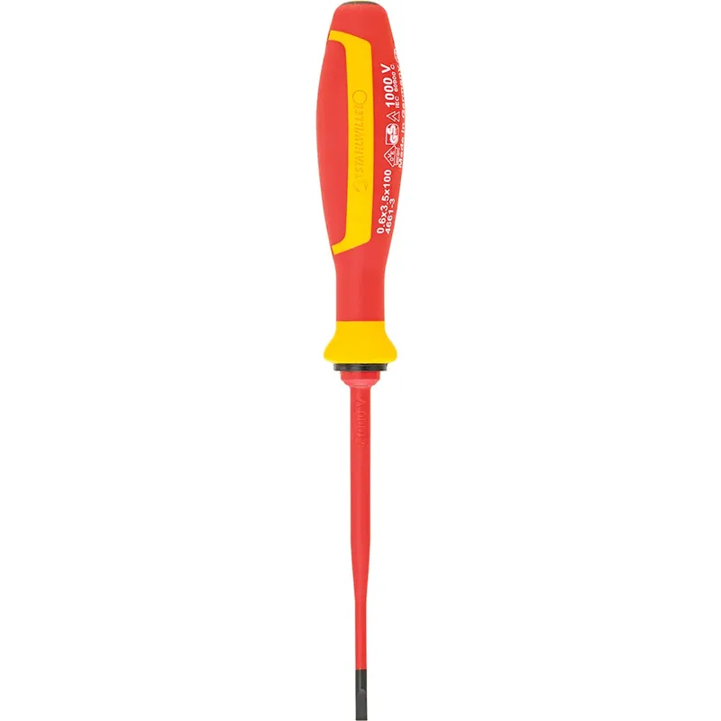 Tournevis Plat Isolé Électriquement Drall⁺ 4661 Vde 0.6x3.5 Mm 100 Mm de Stahlwille – image du produit