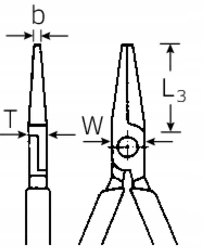 Geïsoleerde Tang 1000V 160mm Kort Verchroomd Stahlwille de Stahlwille – image du produit