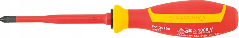 Geïsoleerde VDE Kruiskopschroevendraaier PZ2 x 100 mm Stahlwille by Stahlwille – product image
