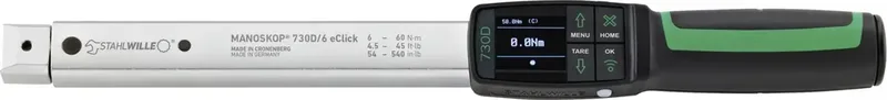 MANOSKOP® 730D/6 eClick 96501406 Drehmomentschlüssel kalibriert (ISO) 9 x 12 mm 6 - 60 Nm by Stahlwille – product image 1 of 2