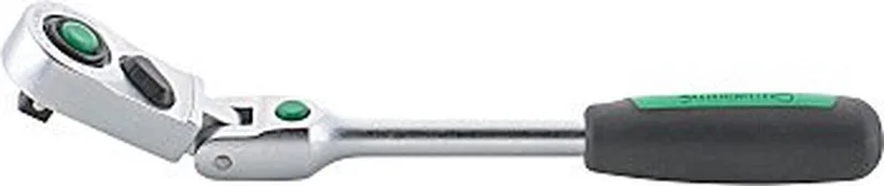 Ratel met kniegewricht - 1/4'' 416QR by Stahlwille, Green – product image