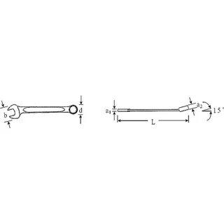 Ring- en dopsleutel 15/64 inch by Stahlwille – product image 3 of 3