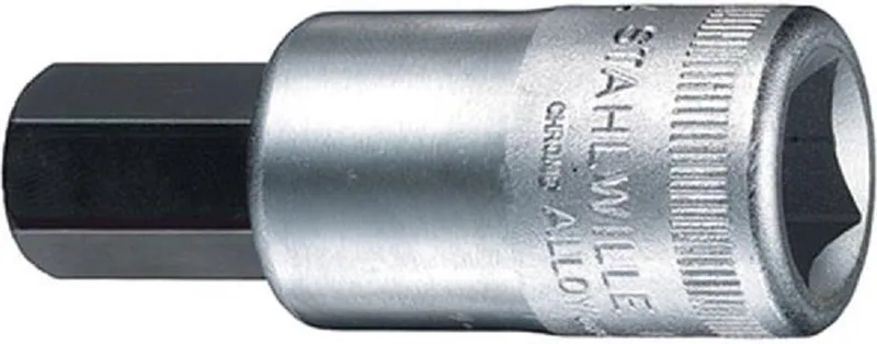 serie 54 inhex Dopsleutel 1/2" / 7 - Chrome Alloy Steel - maat 7 - Prijs per stuk de Stahlwille, Chrome – image du produit
