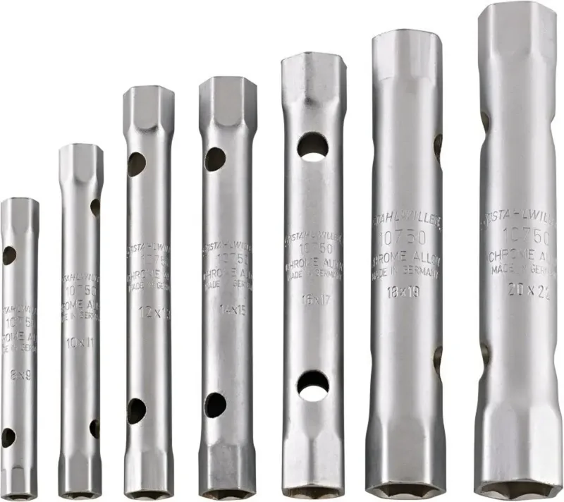 Stahlwille 10750/7 ROHRSTECKSCHLUESSEL-SATZ 96431202 Doppelsteckschlüssel fra Stahlwille – produktbillede 1 af 2