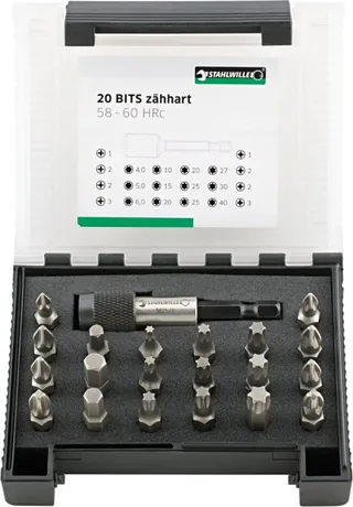 Stahlwille 1204/21-1 BIT-SET IN KUNSTSTOFFBOX 96080121 Bit-Set by Stahlwille – product image 1 of 2