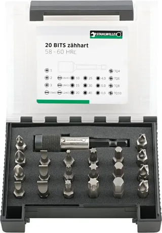 Stahlwille 1204/21-2 BIT-SET IN KUNSTSTOFFBOX 96080122 Bit-Set by Stahlwille – product image 1 of 2