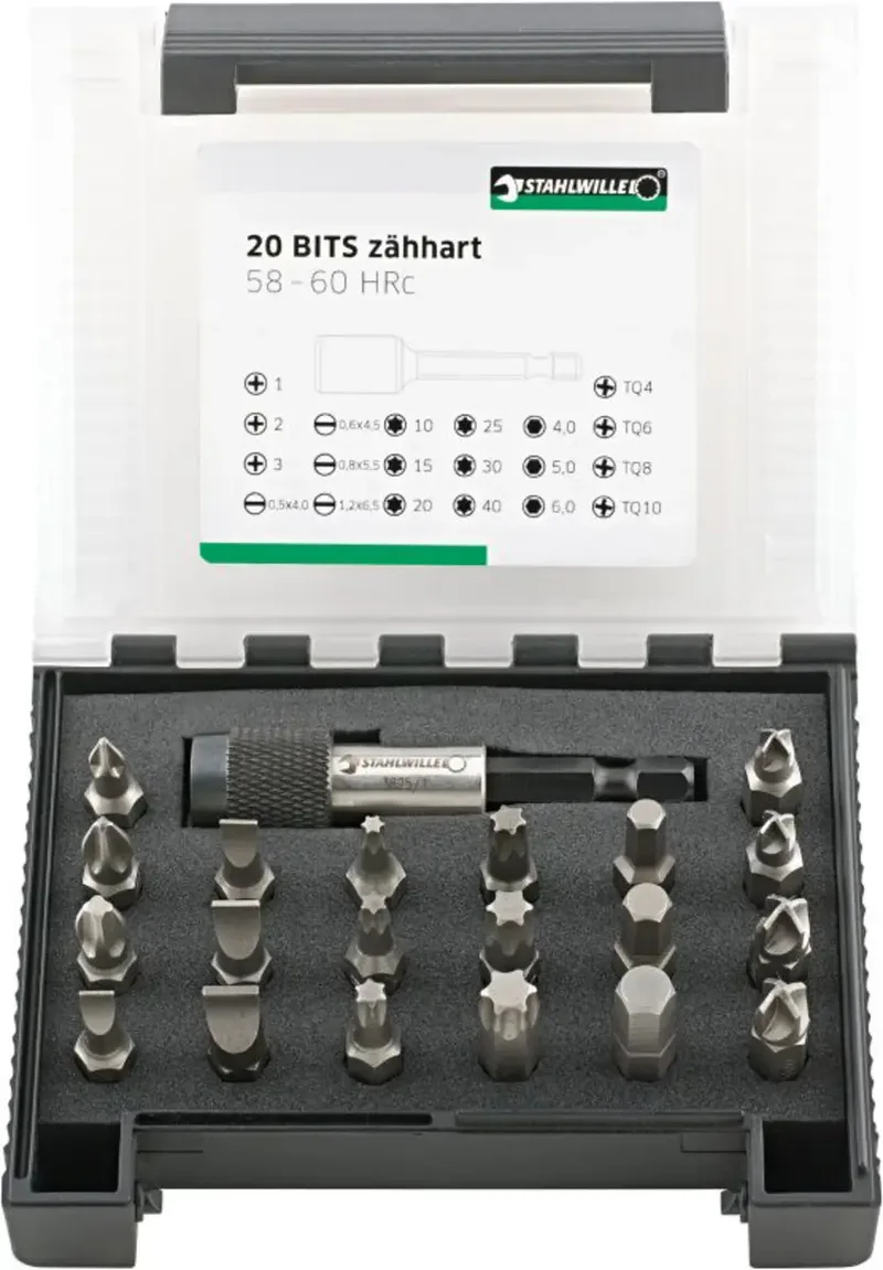 Stahlwille 1204/21-2 BIT-SET IN KUNSTSTOFFBOX 96080122 Bit-Set by Stahlwille – product image 1 of 2