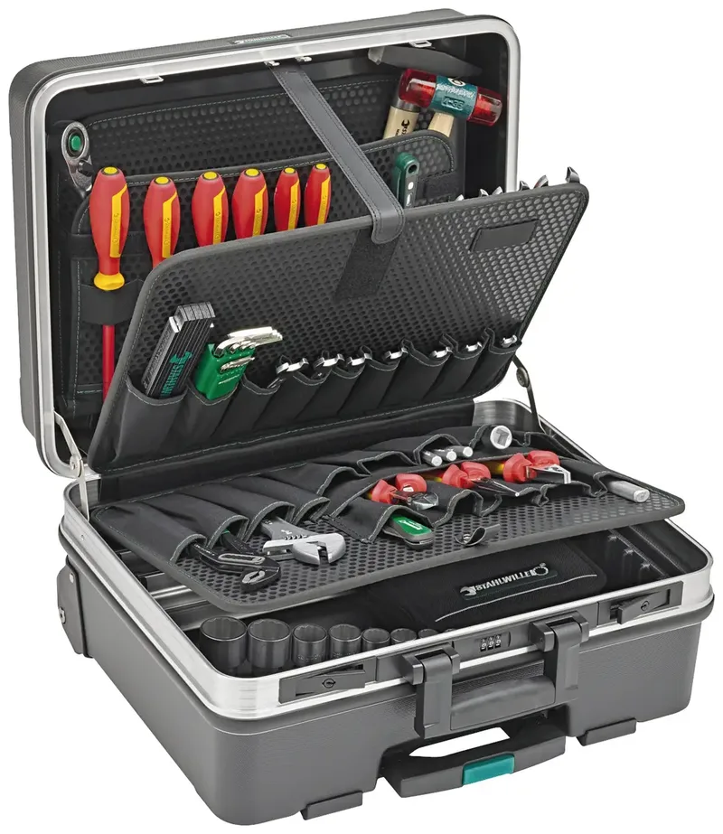 Stahlwille 13302/TR/88 98830185 VDE Werkzeugkoffer bestückt 88teilig (B x H x T) 520 x 280 x 460 mm von Stahlwille, Schwarz – Produktbild 1 von 2