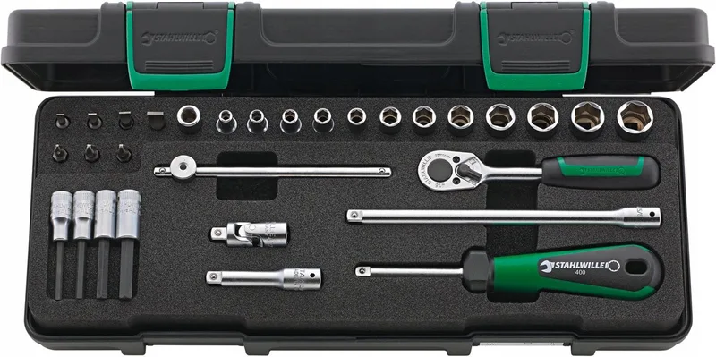 Stahlwille 30-delige 1/4" doppenset met ratel en bits von Stahlwille – Produktbild
