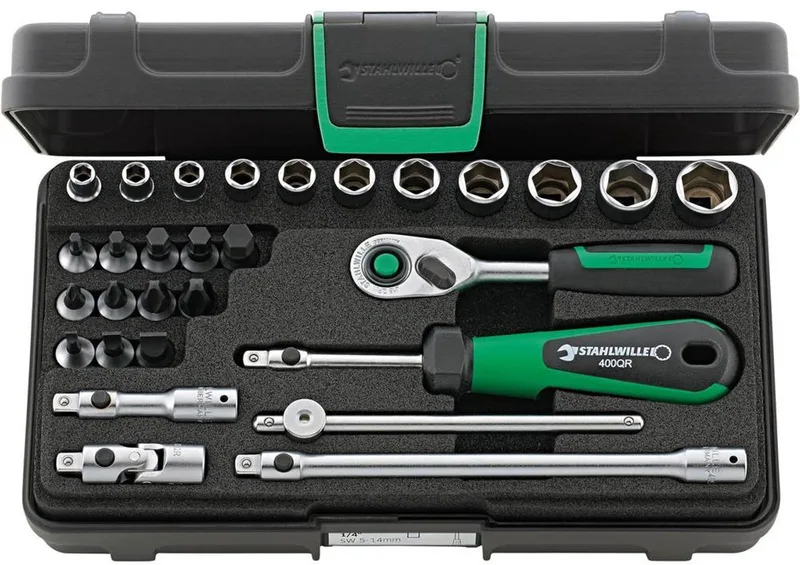 Stahlwille 40/23/6QR KN 96011137 Dopsleutelset 1/4 (6.3 mm) de Stahlwille, Kleurloos – image du produit