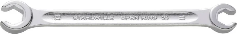 Stahlwille 41081011 24 10 X 11 Dubbele open ringsleutel Sleutelbreedte (metrisch) 10 - 11 mm by Stahlwille – product image
