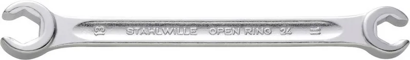 Clé à Fourche Open Ring 24 10x12 160 Mm de Stahlwille, Kleurloos – image du produit