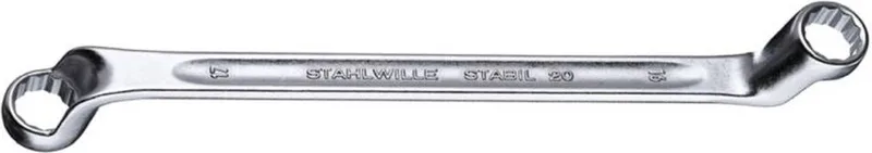Stahlwille 41443234 20 A 1/2 X 9/16 Dubbele ringsleutel Sleutelbreedte (inch) 1/2 - 9/16 by Stahlwille, Kleurloos – product image