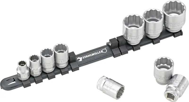 Stahlwille 3/8 Satz Steckschlüsselsatz mit Clip-Leiste 8-24 mm 10-teilig von Stahlwille – Produktbild 2 von 2