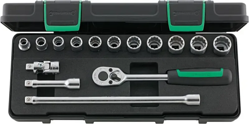 Stahlwille 45/11/4 KN Steckschlüsselsatz 3/8 (10 mm) 96021109 von Stahlwille – Produktbild 1 von 2