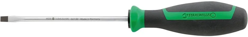 Stahlwille 4620 3 1,0X5,5X125 SCHLITZSCHRAUBENDREHER MIT DRALL-GRIFF Platte schroevendraaier von Stahlwille, Kleurloos – Produktbild