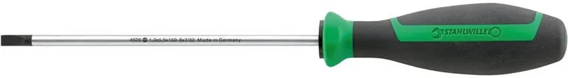 Stahlwille 4628 5 1,0X 5,5X150 ELEKTRIKERSCHRAUBENDREHER MIT DRALL GRIFF Platte schroevendraaier de Stahlwille, Kleurloos – image du produit