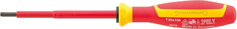 Stahlwille 4675 VDE T20 TX SCHRAUBENDREHER MIT DRALL GRIFF TX-Schraubendreher Größe (Schraubendreher) T 20 1 St. by Stahlwille – product image 1 of 2