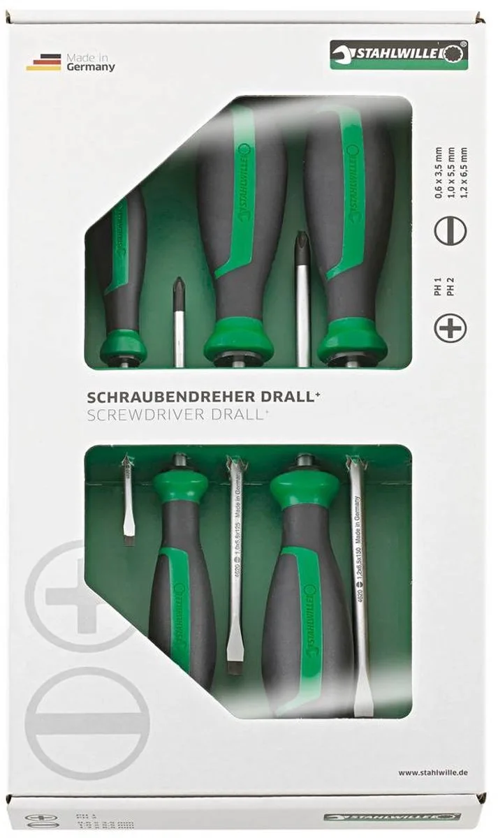 Stahlwille 4687 pour latelier Jeu de tournevis 5 pièces cruciforme Phillips, vis à fente de Stahlwille, Kleurloos – image du produit