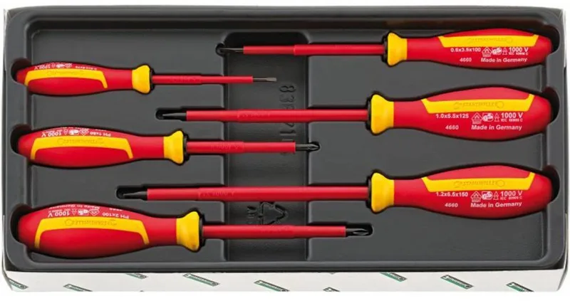 Stahlwille 4695 VDE VDE SCHRAUBENDREHERSATZ Schroevendraaierset by Stahlwille, Kleurloos – product image