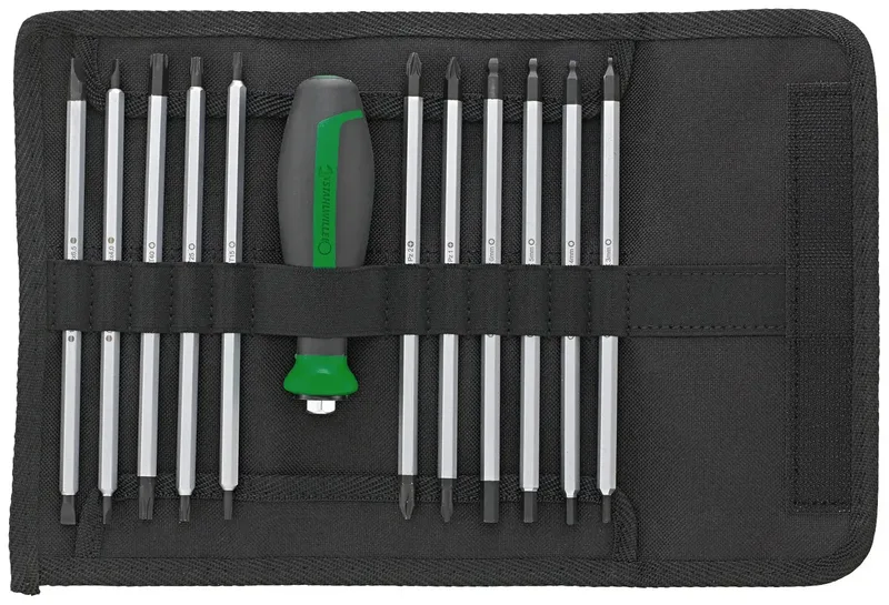 Stahlwille 4798 Werkstatt Umsteck-Schraubendreher-Set 11teilig Schlitz, Kreuzschlitz Phillips, Kreuzschlitz Pozidriv, Innen-Sechskant, TORX von Stahlwille – Produktbild 2 von 2