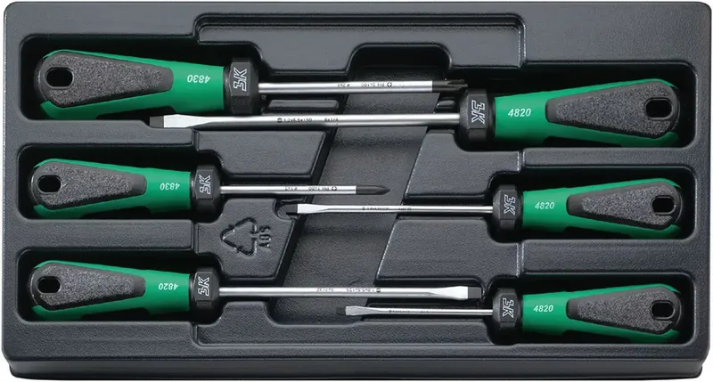 Stahlwille 4891 SATZ DRALL-SCHRAUBENDREHER M. DREIKOMPONENTENGRIFF Schraubendreher-Set von Stahlwille – Produktbild 2 von 2