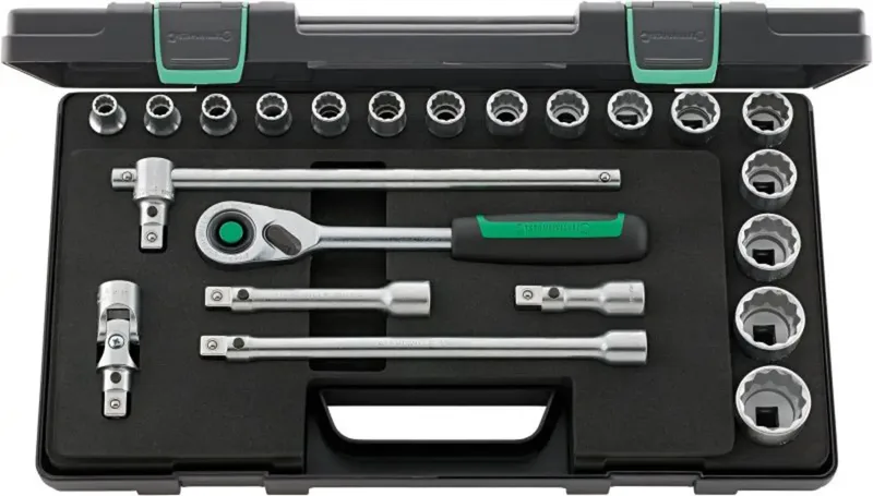 Stahlwille 50/16/6QR KN Steckschlüsselsatz 1/2 (12.5 mm) 96031446 von Stahlwille – Produktbild 1 von 2