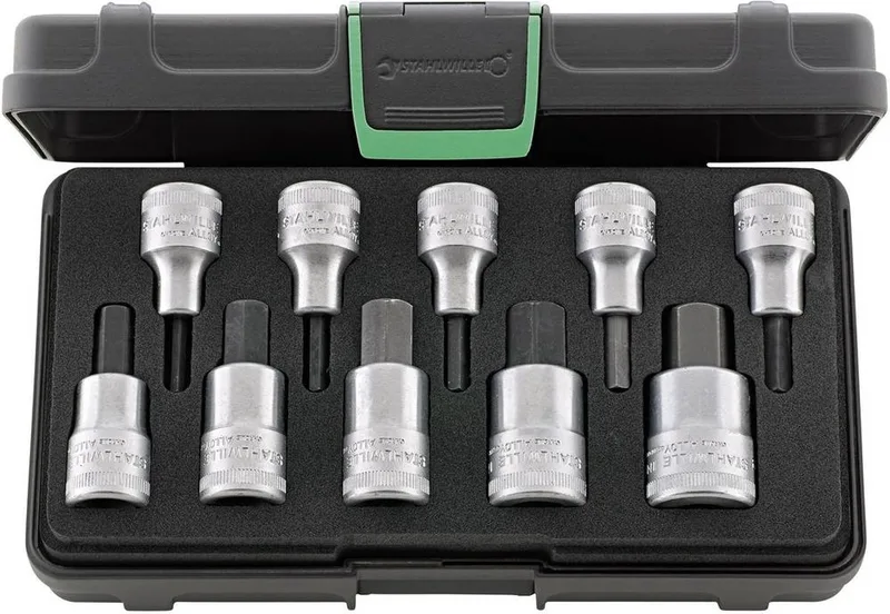 Steckschlüsselsatz 54/10 10-tlg.1/2 Zoll 4-19mm f.i6-KT.-Schr von Stahlwille, Kleurloos – Produktbild