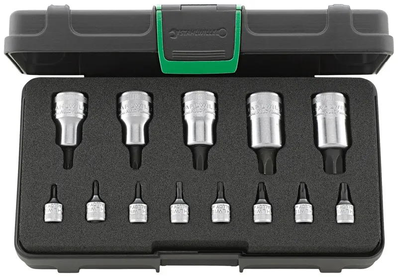 Stahlwille 54TX/44KTX/13 96011101 Schroevendraaierbitset 1/2, 1/4 13-delig von Stahlwille – Produktbild